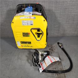 HOUSTON LOCATION - AS-IS CHAMPION 2500-Watt Ultralight Gasoline and Propane Powered Dual Fuel Inverter Generator with CO Shield and Quiet Technology