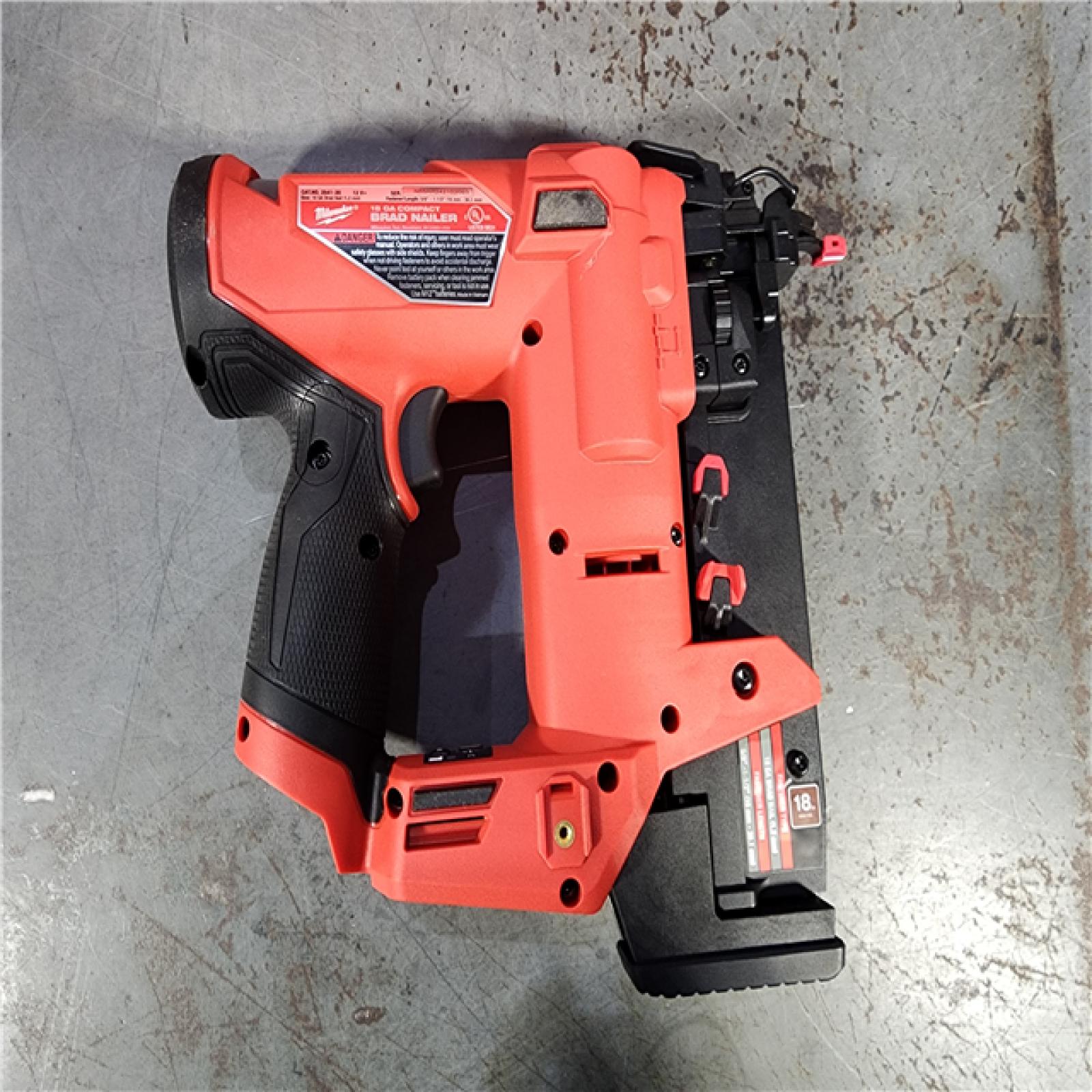 HOUSTON LOCATION - AS-IS (APPEARS LIKE NEW) M12 FUEL 12-Volt Lithium-Ion Brushless Cordless 18-Guage Compact Brad Nailer (Tool Only)