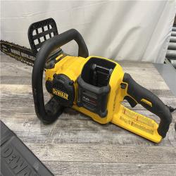 AS-IS DEWALT FLEXVOLT 60V MAX 16in. Brushless Cordless Battery Powered Chainsaw Kit with (1) FLEXVOLT 2 Ah Battery & Charger