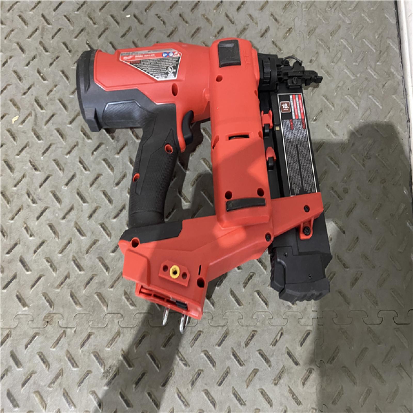 Houston location AS-IS Milwaukee M18 Fuel 18V Brushless 18-Gauge Brad Nailer 2746-20 (Bare Tool)