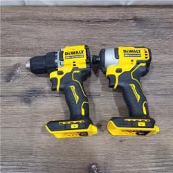 AS-IS DEWALT ATOMIC 20-Volt MAX Lithium-Ion Cordless Combo Kit (2-Tool) with (2) 2.0Ah Batteries, Charger and Bag