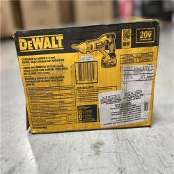 NEW! DEWALT 20V MAX Cordless 18-Gauge Swivel Head Shears with (2) 20V 4.0Ah Batteries and Charger