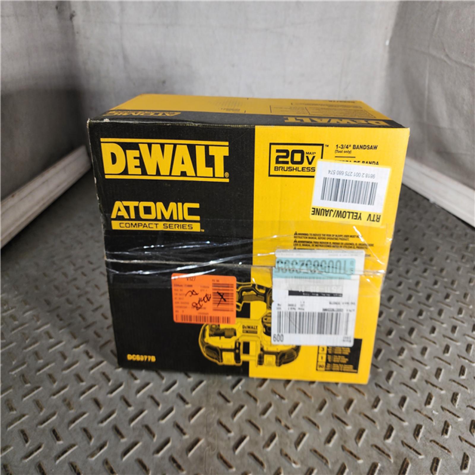 HOUSTON LOCATION - AS-IS Dewalt DCS377B 20V MAX ATOMIC Brushless Cordless 1-3/4  Compact Bandsaw (TOOL ONLY)