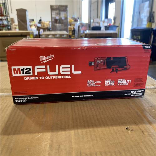 NEW! - Milwaukee M12 FUEL 12V Lithium-Ion Brushless Cordless 1/4 in. Straight Die Grinder (Tool-Only)