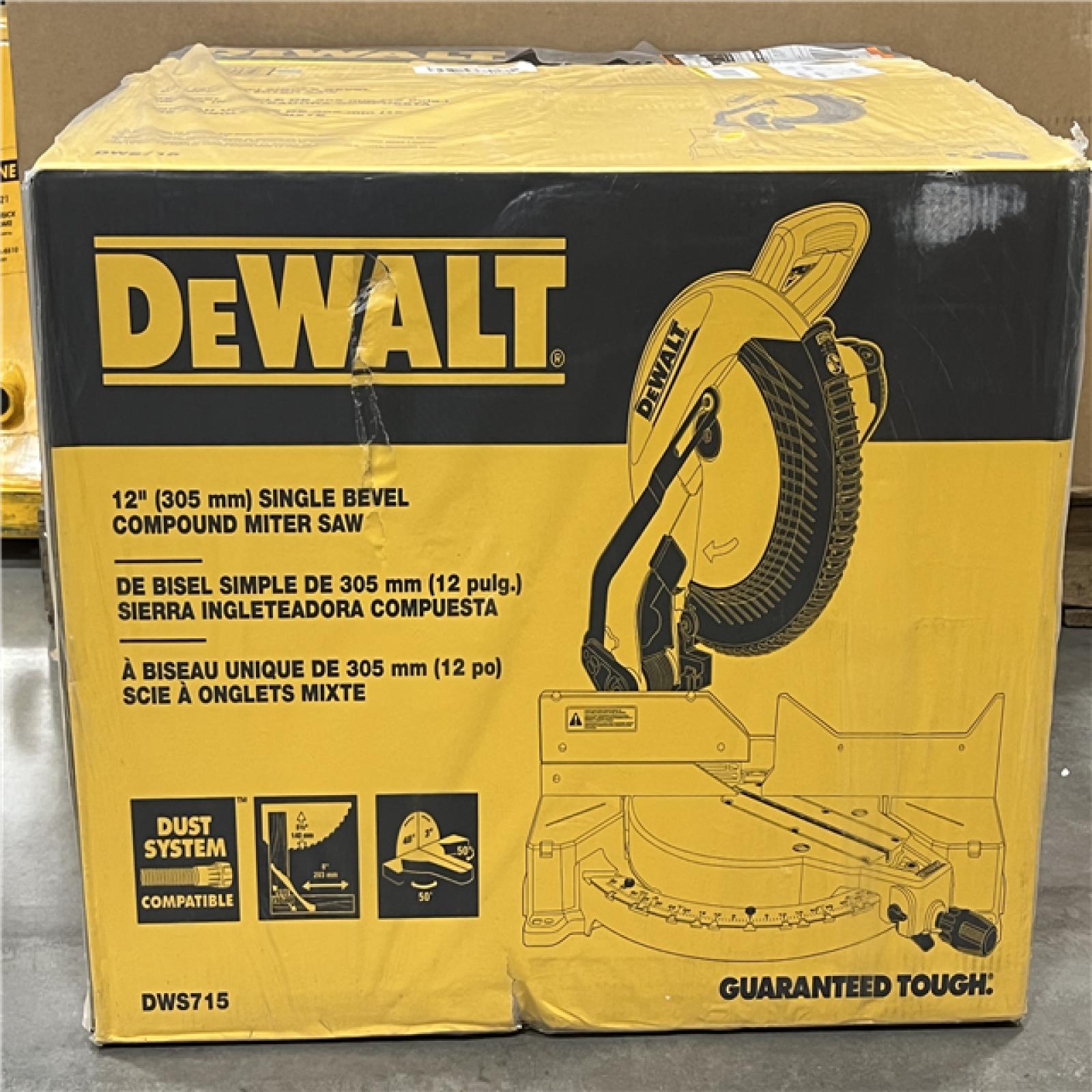 NEW - DEWALT 12-in 15-Amp Single Bevel Compound Miter Saw