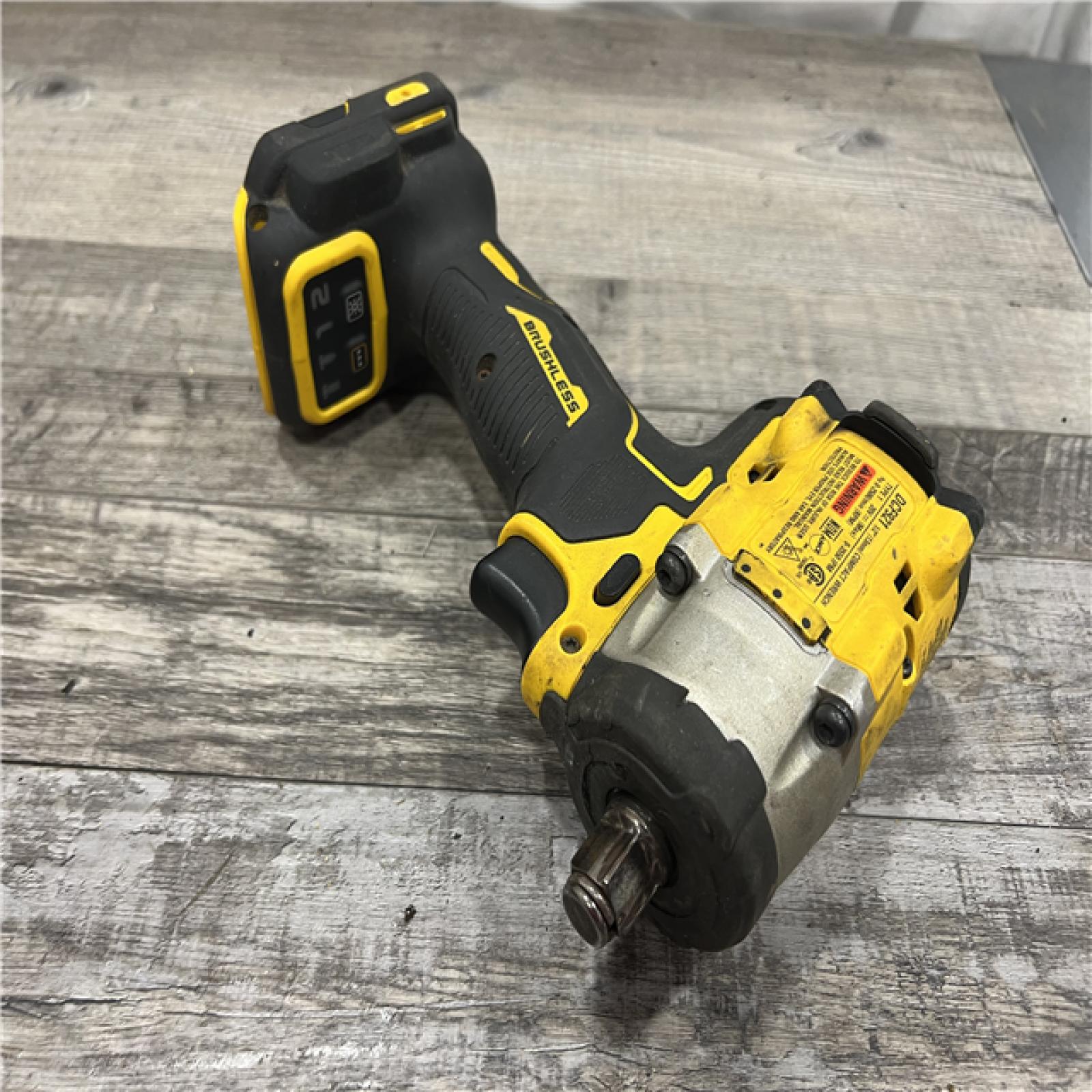 AS-IS DEWALT ATOMIC 20V MAX Cordless Brushless 1/2 in. Variable Speed Impact Wrench (Tool Only)