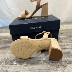 AS-IS Cole Haan Women's Josie Block Heel Sandal - Brush Leather - SZ 7.5B