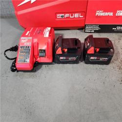 HOUSTON LOCATION - AS-IS (APPEARS LIKE NEW) Milwaukee 2904-22 Hammer Drill Driver Kit with Batteries  Charger & Tool Case  Red