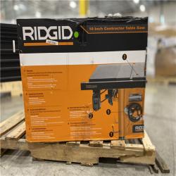 DALLAS LOCATION - RIDGID 10 in. Contractor Table Saw with Cast Iron Top