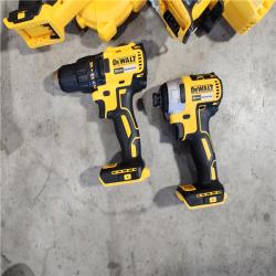 HOUSTON LOCATION - AS-IS (APPEARS LIKE NEW) DEWALT 20-Volt Max Lithium-Ion 10-Tool Cordless Combo Kit with Two 2.0 Ah Batteries, Charger and 2 Bags