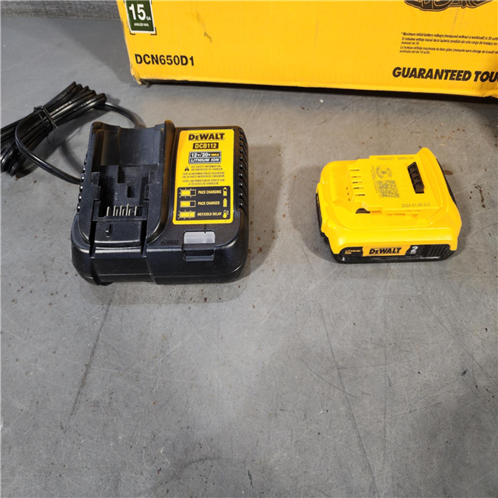 HOUSTON LOCATION - AS-IS DEWALT 20V MAX XR 15 Ga. Cordless 34 Deg Nailer 20 V