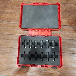 NEW Milwaukee SHOCKWAVE 1/2 in. Drive SAE Deep Well Impact Socket Set (12-Piece)