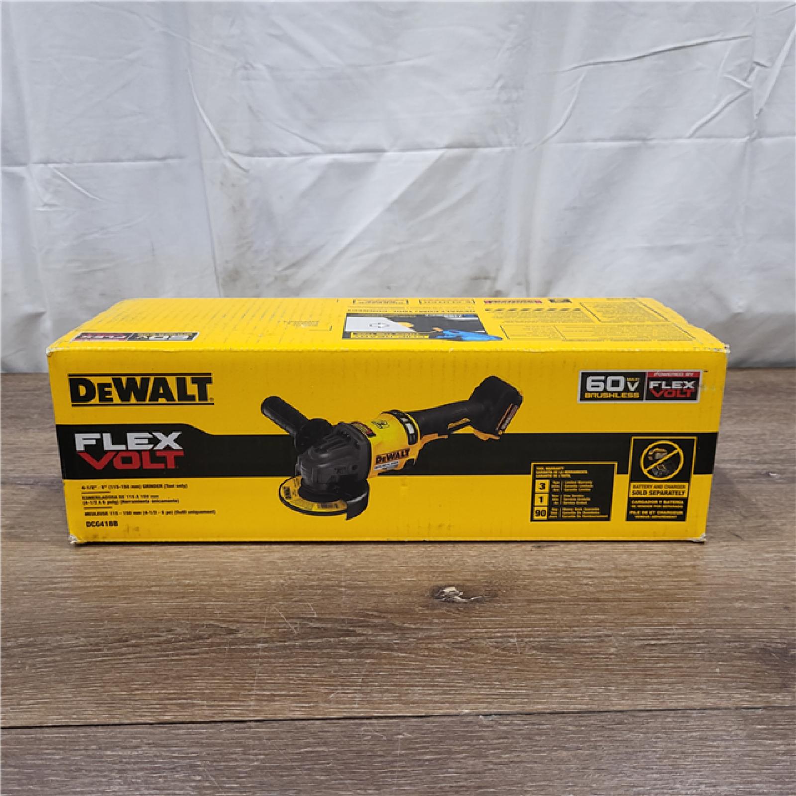 AS-IS DeWalt FLEXVOLT 60V MAX Cordless Grinder  4.5 - 6   9000 RPM  1 EA (115-DCG418B) (ONLY TOOL)