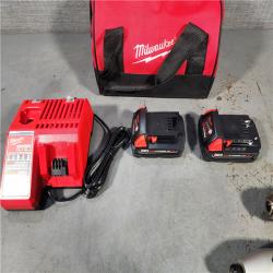 HOUSTON LOCATION - AS-IS Milwaukee M18 18V Cordless Brushed 2 Tool Drill/Driver and Impact Driver Kit