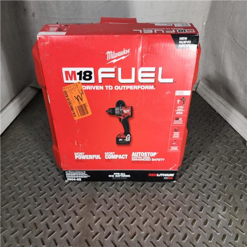 HOUSTON LOCATION - AS-IS (APPEARS LIKE NEW) Milwaukee 2904-22 Hammer Drill Driver Kit with Batteries  Charger & Tool Case  Red