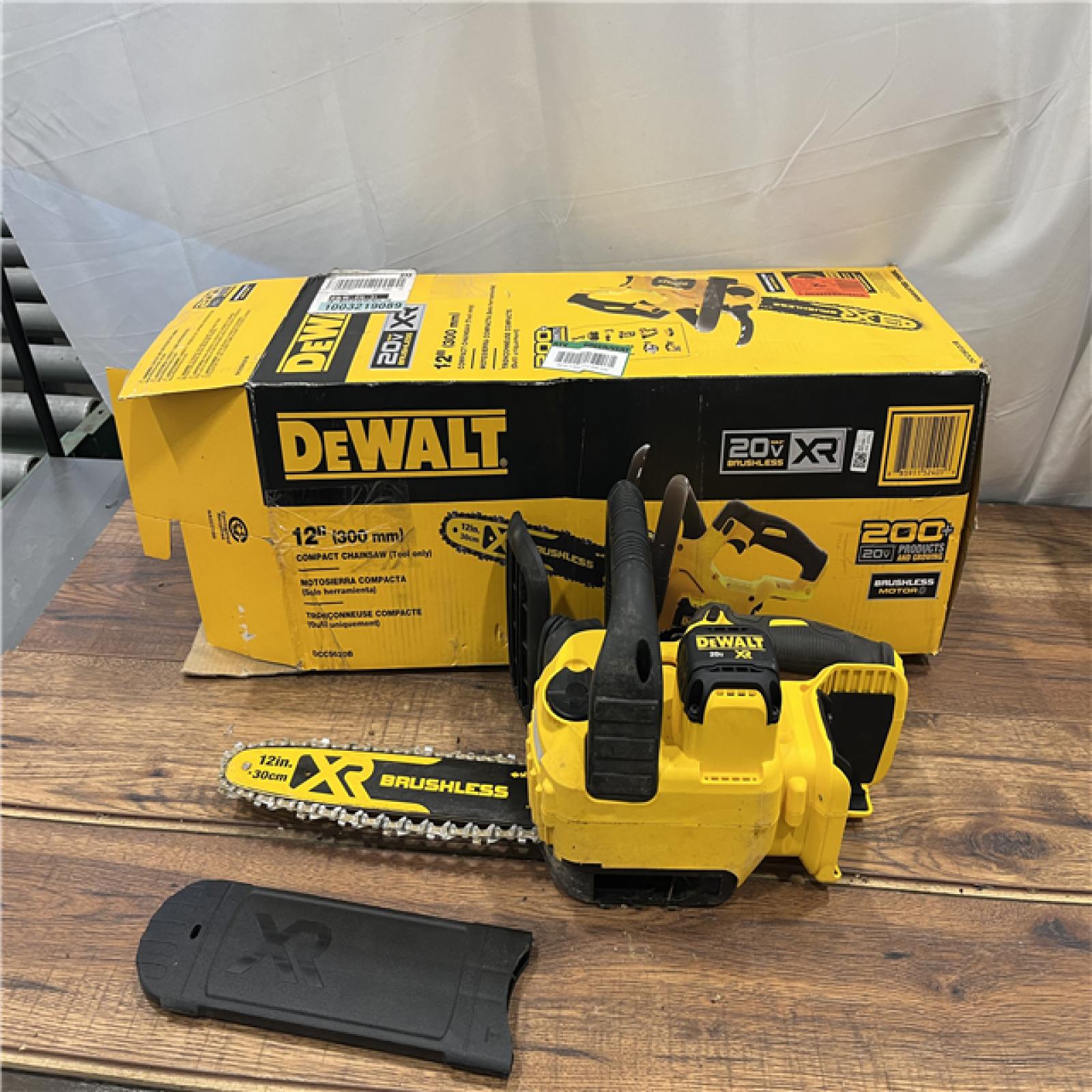 AS-IS DEWALT 20V MAX Brushless Cordless Compact 12 Chainsaw (Tool Only)