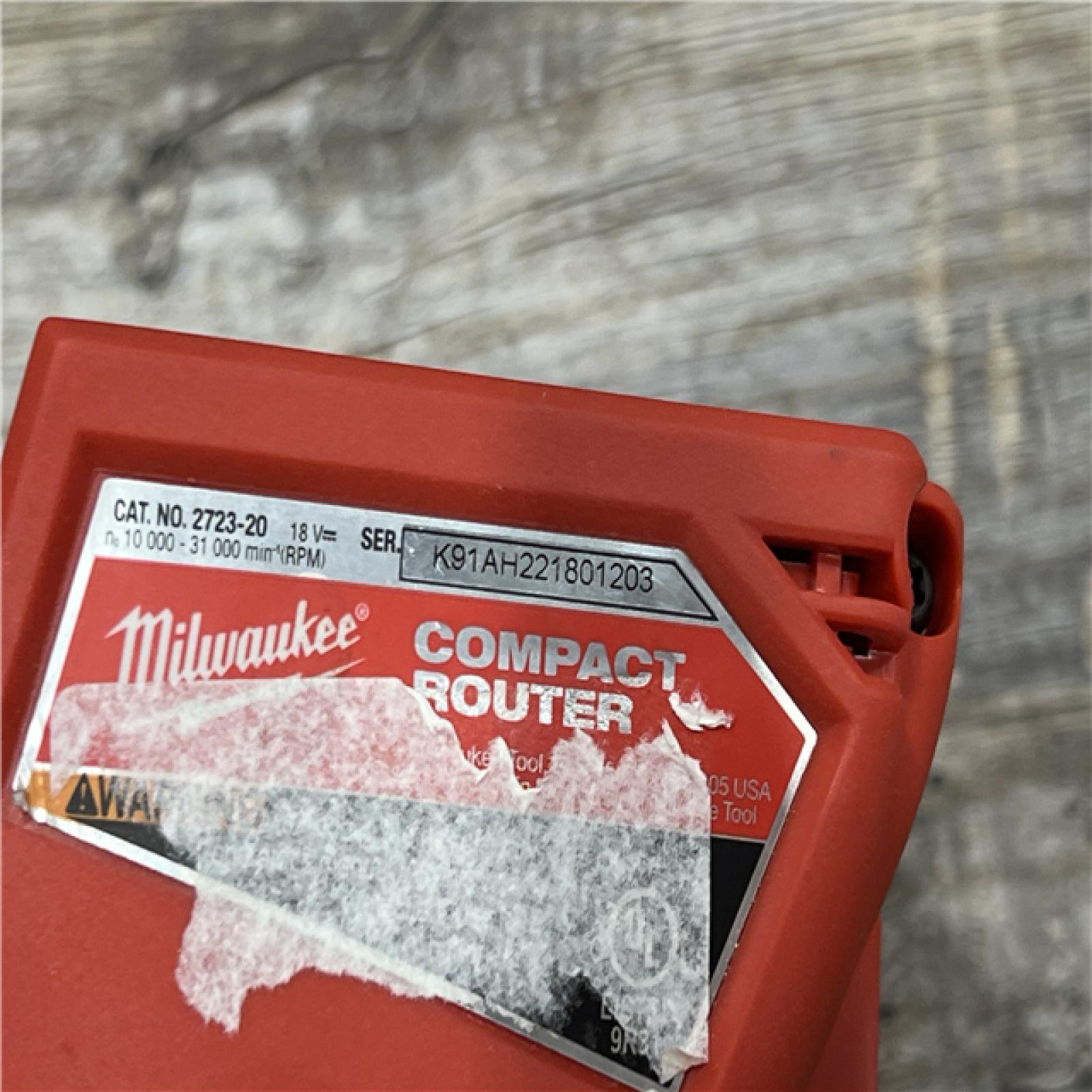 AS-IS Milwaukee M18 FUEL Compact Router Bare