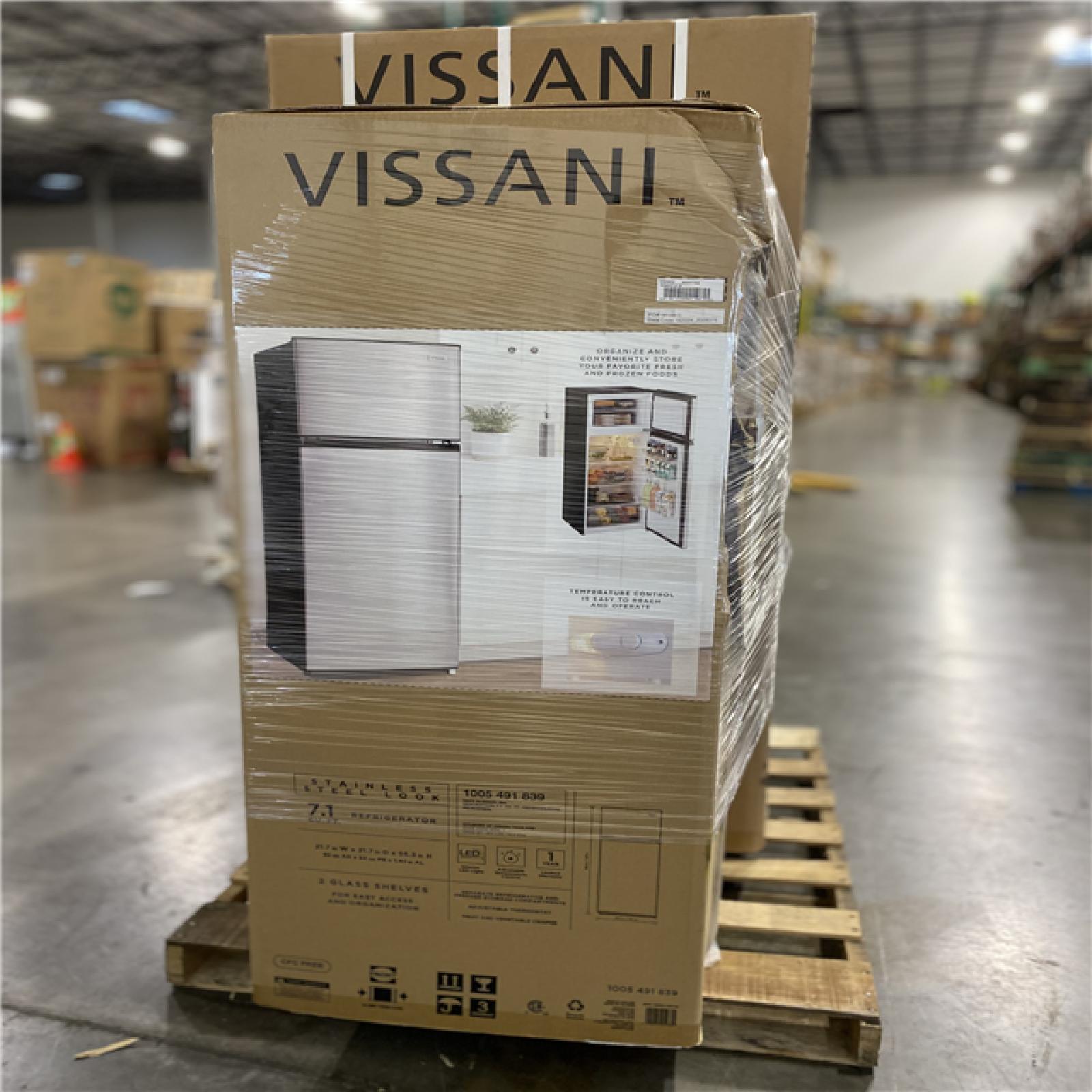 DALLAS LOCATION - VISSANI REFRIGERATOR PALLET - (2 UNITS)