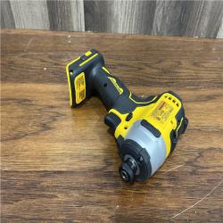 AS-IS DEWALT ATOMIC 20V Max Lithium-Ion Brushless Cordless Compact 1/4 in. Impact Driver Kit with 2.0Ah Battery, Charger and Bag