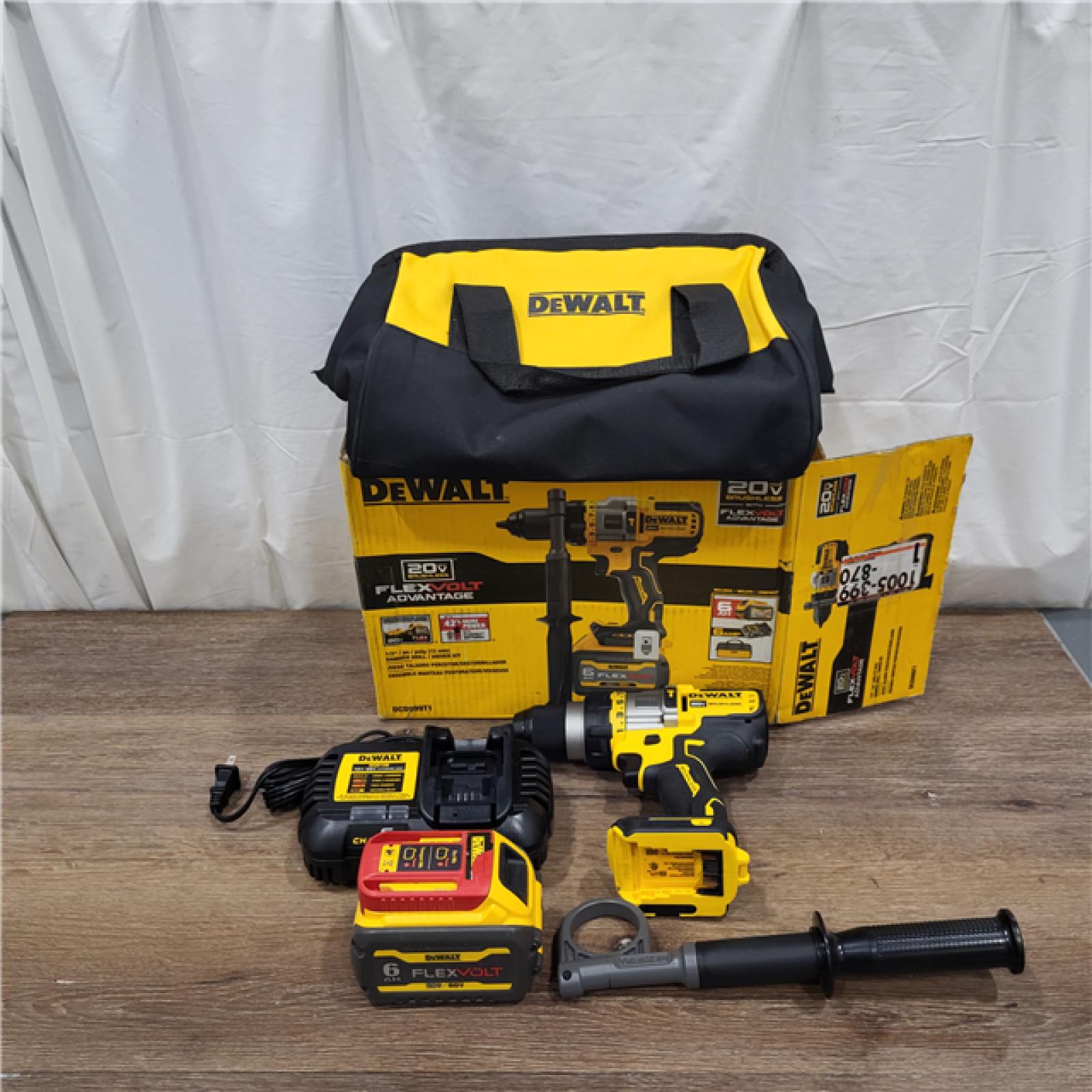 AS-IS Dewalt FLEXVOLT 20 Volt 1/2 in. Brushless Cordless Hammer Drill/Driver Kit (Battery & Charger)