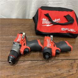 AS-ISMilwaukee 3497-22 12V Brushless Hammer Drill and Impact Driver Combo Kit