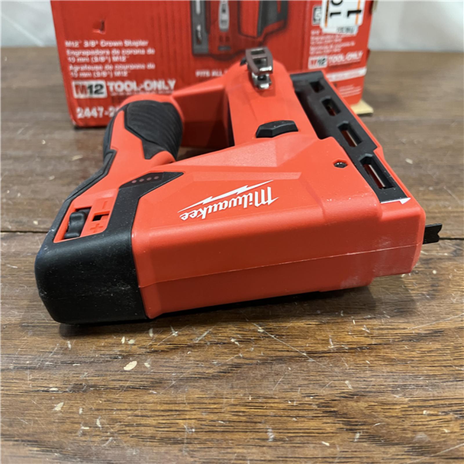 AS-ISMilwaukee M12 3/8  Crown Stapler (Tool Only)