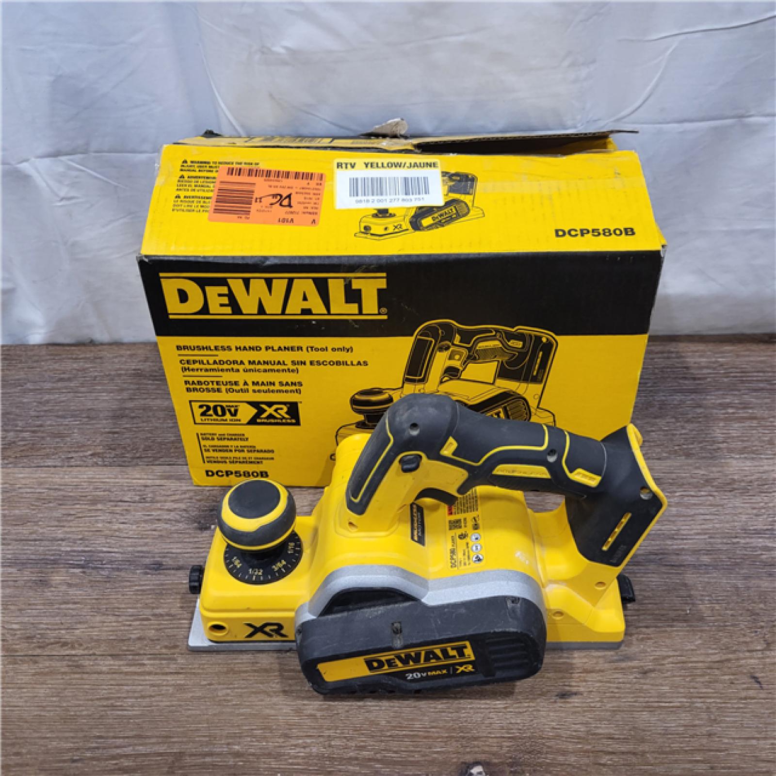 AS-IS DEWALT DCP580B 20V MAX Lithium Ion Brushless Planer