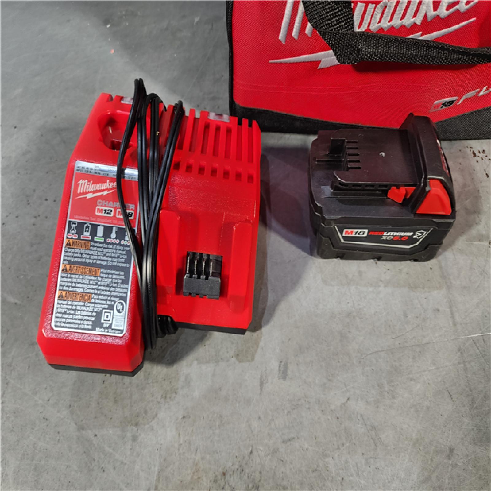 HOUSTON LOCATION - AS-IS Milwaukee M18 1/2 in. Cordless Brushless High Torque Impact Wrench Kit (Battery & Charger)