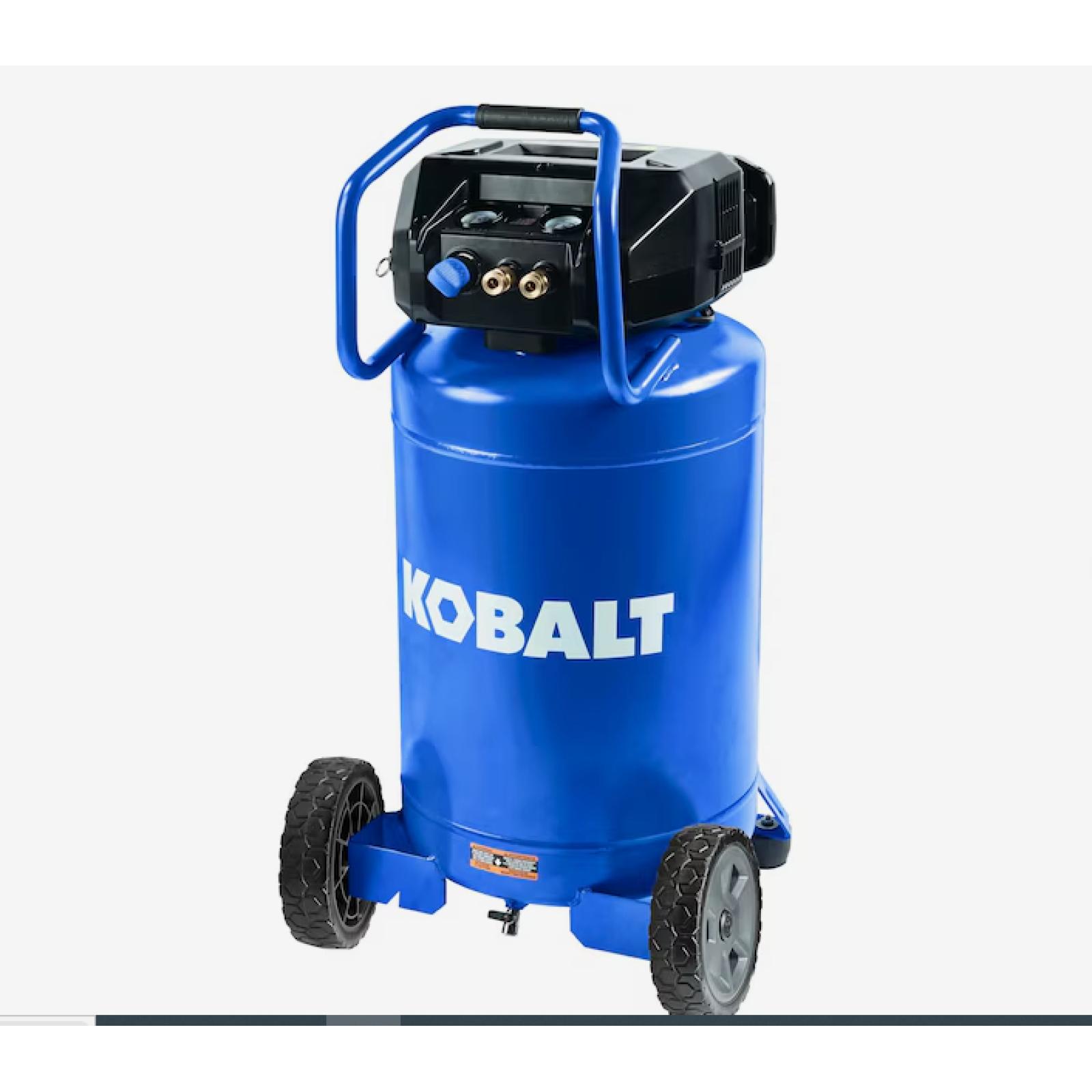 DALLAS LOCATION - Kobalt 20-Gallon Portable Electric 175 PSI Vertical Air Compressor- PALLET-(8) UNITS