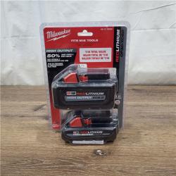 NEW! Milwaukee M18 18-Volt Lithium-Ion HIGH OUTPUT XC 8.0 Ah and 3 Ah Battery (2-Pack)