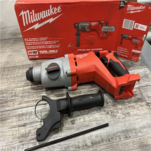 AS-IS MILWAUKEE M18 18V Lithium-Ion Brushless Cordless 1 in. SDS-Plus D-Handle Rotary Hammer (Tool-Only)