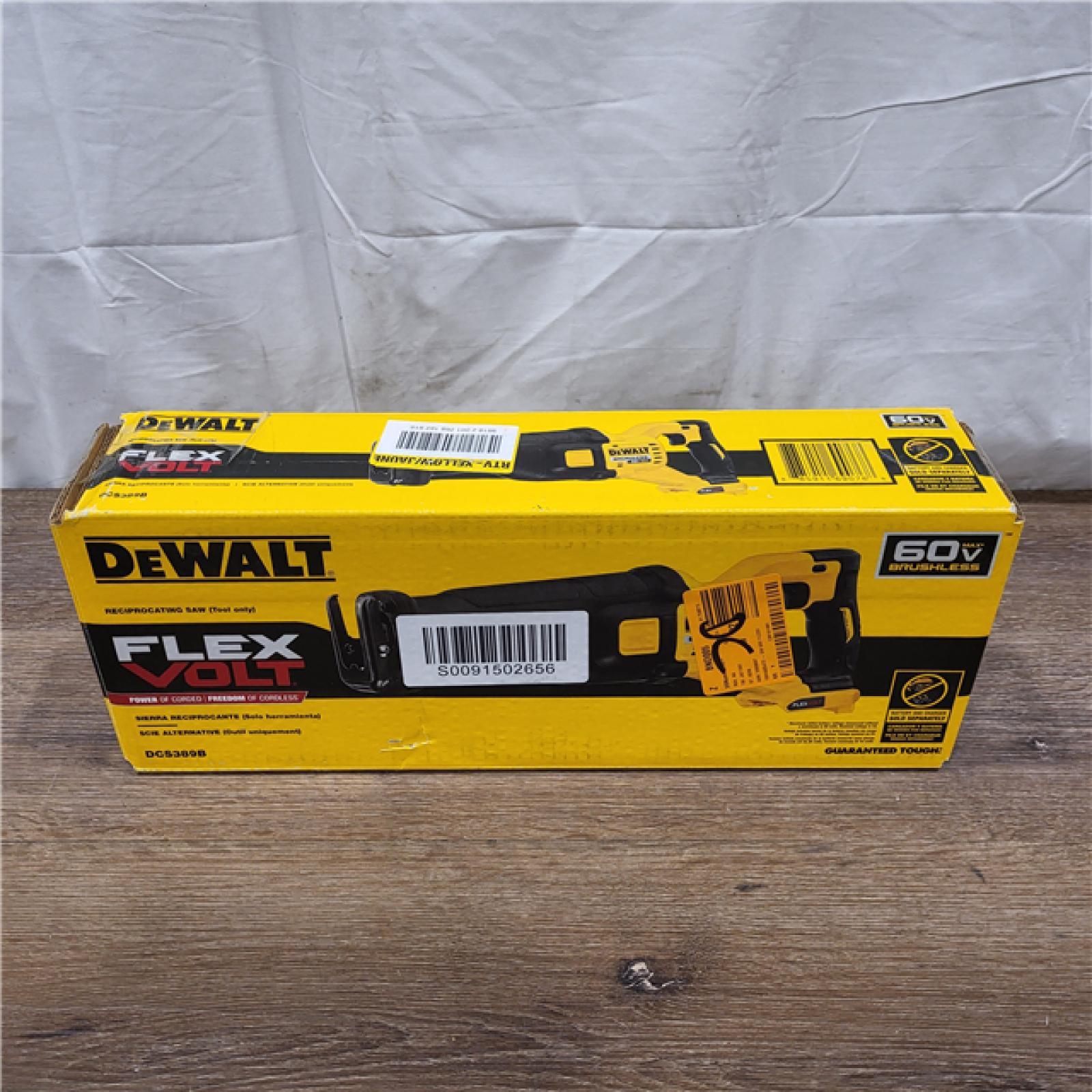 AS-IS DeWalt DCS389B FLEXVOLT 60V MAX Cordless Brushless Reciprocating Saw (Tool-Only)