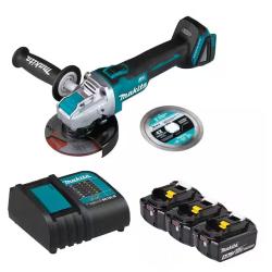 NEW! - Makita 18-Volt LXT Lithium-Ion Battery and Charger Starter Pack (4. 0Ah) with X-LOCK Grinder