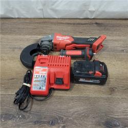 AS-IS Milwaukee M18 FUEL 6Ah FORGE Cordless 4-1/2 to 5 in. Angle Grinder Kit (Battery & Charger)