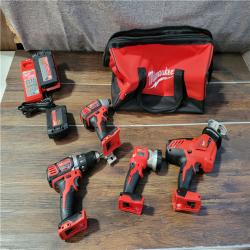 CALIFORNIA NEW MILWAUKEE M18 4-TOOL COMBO KIT (2 BATTERIES, 1 CHARGER, AND BAG INCLUDED)