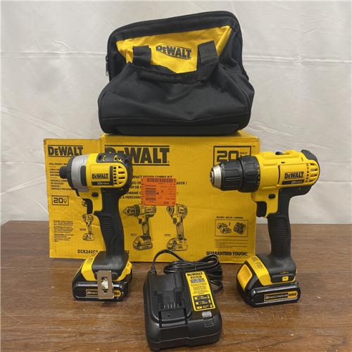 AS-IS DeWALTA® 20V MAX Cordless Drill Driver/Impact Driver Combo Kit 1.3 Ah Lithium Ion