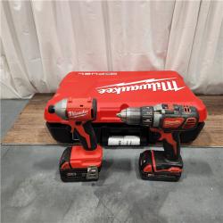 AS IS Milwaukee M18 FUEL 18V Lithium-Ion Brushless Cordless Hammer Drill and Impact Driver Combo Kit (2-Tool) with 2 Batteries