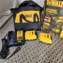 HOUSTON LOCATION - AS-IS (APPEARS LIKE NEW) ATOMIC 20-Volt MAX Lithium-Ion Cordless Combo Kit (2-Tool) with (2) 2.0Ah Batteries, Charger and Bag