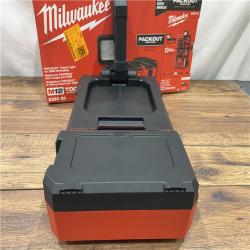 AS IS Milwaukee M12 12V PACKOUT 1400 Lumens Flood Light W/ USB Charging