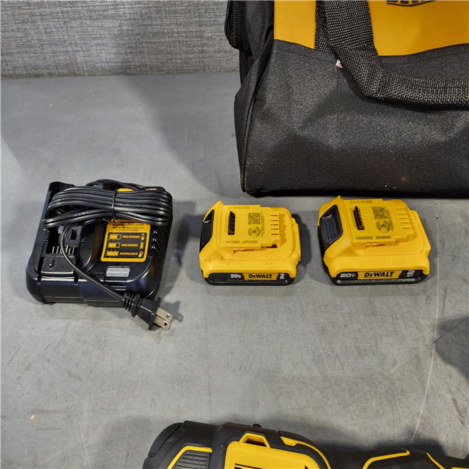 HOUSTON LOCATION - AS-IS (APPEARS LIKE NEW) DeWalt 20V MAX ATOMIC Cordless Brushless 3 Tool Combo Kit