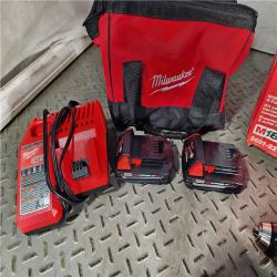 HOUSTON LOCATION - AS-IS (APPEARS LIKE NEW) Milwaukee M18 18V Cordless Brushed 2 Tool Drill/Driver and Impact Driver Kit