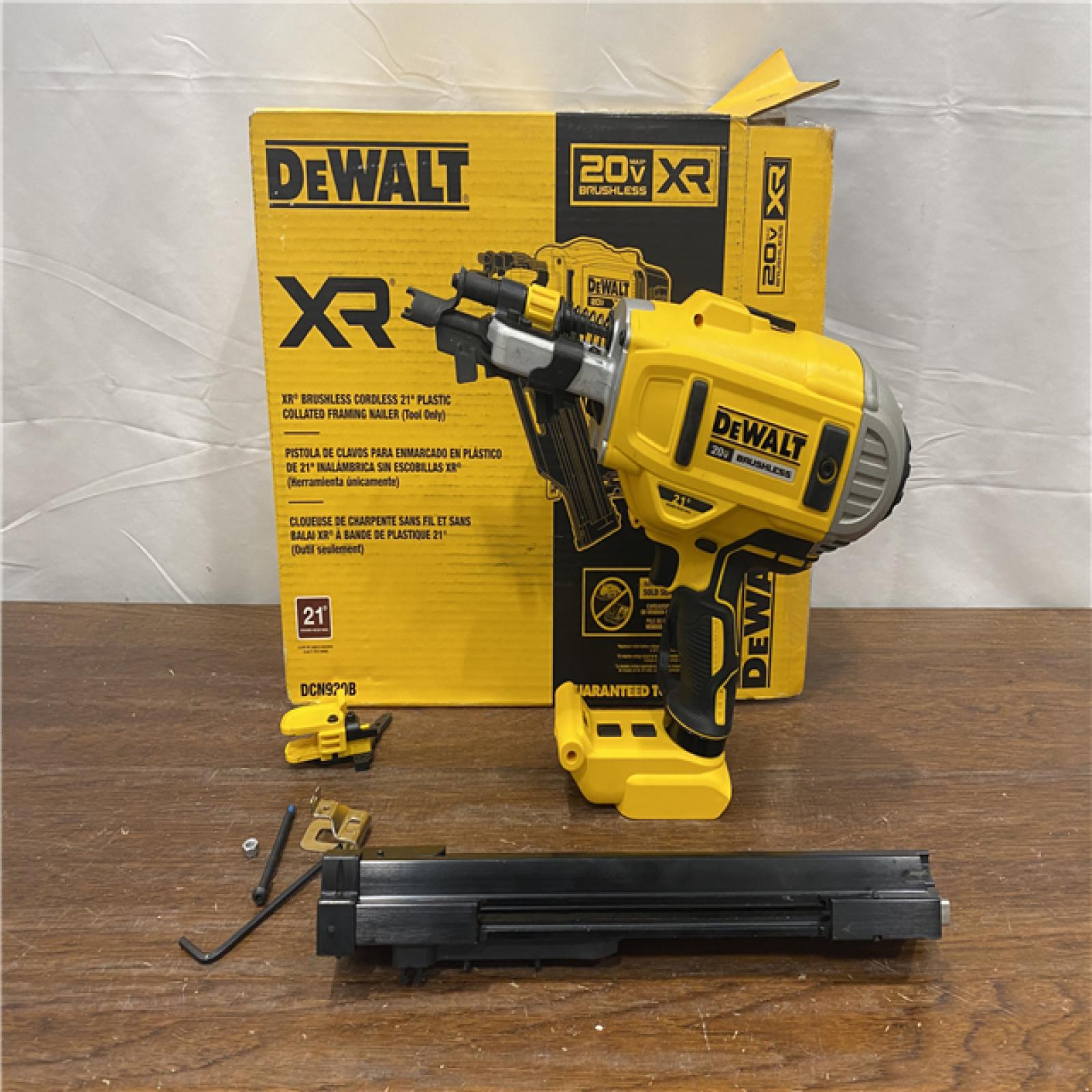 AS-IS DEWALT 20-Volt 21Â° Cordless Framing Nailer (Tool-Only)