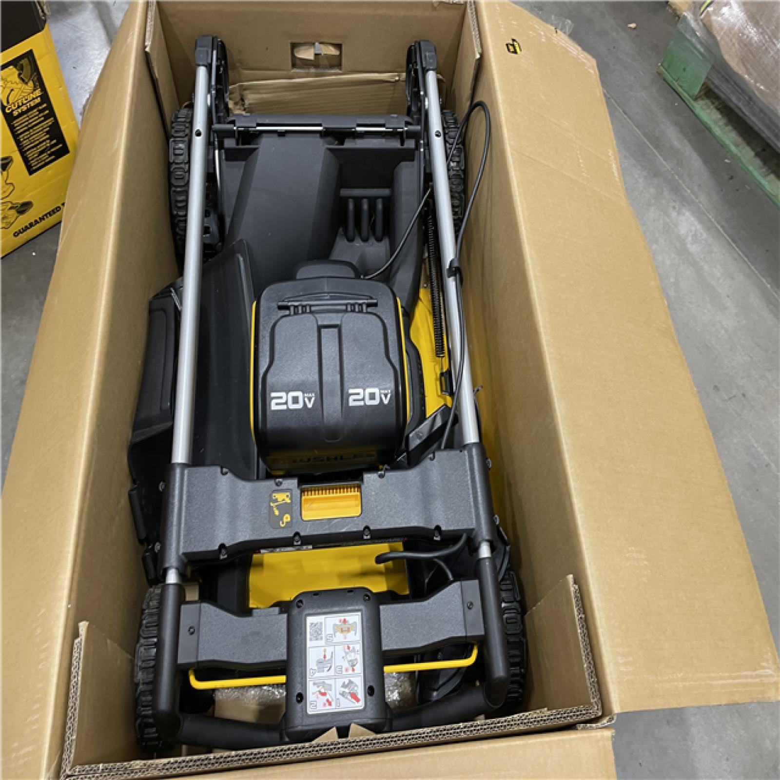 AS-IS  DEWALT 20-Volt MAX 21.5 in. Lithium-Ion Battery Powered Walk Behind Push Mower