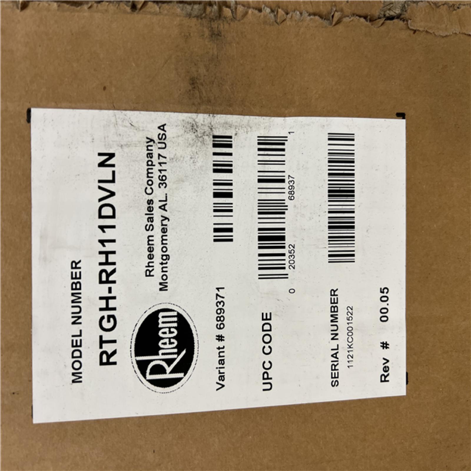 DALLAS LOCATION - Rheem Prestige 11 GPM Natural Gas High Eff Indoor Tankless Water Heater with Recirculation and Leak Protection