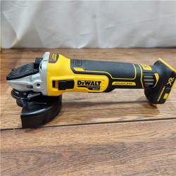 AS-IS DeWalt 20V MAX XR Cordless Brushless 4.5 in. Slide Switch Small Angle Grinder with Kickback Brake (Tool Only)