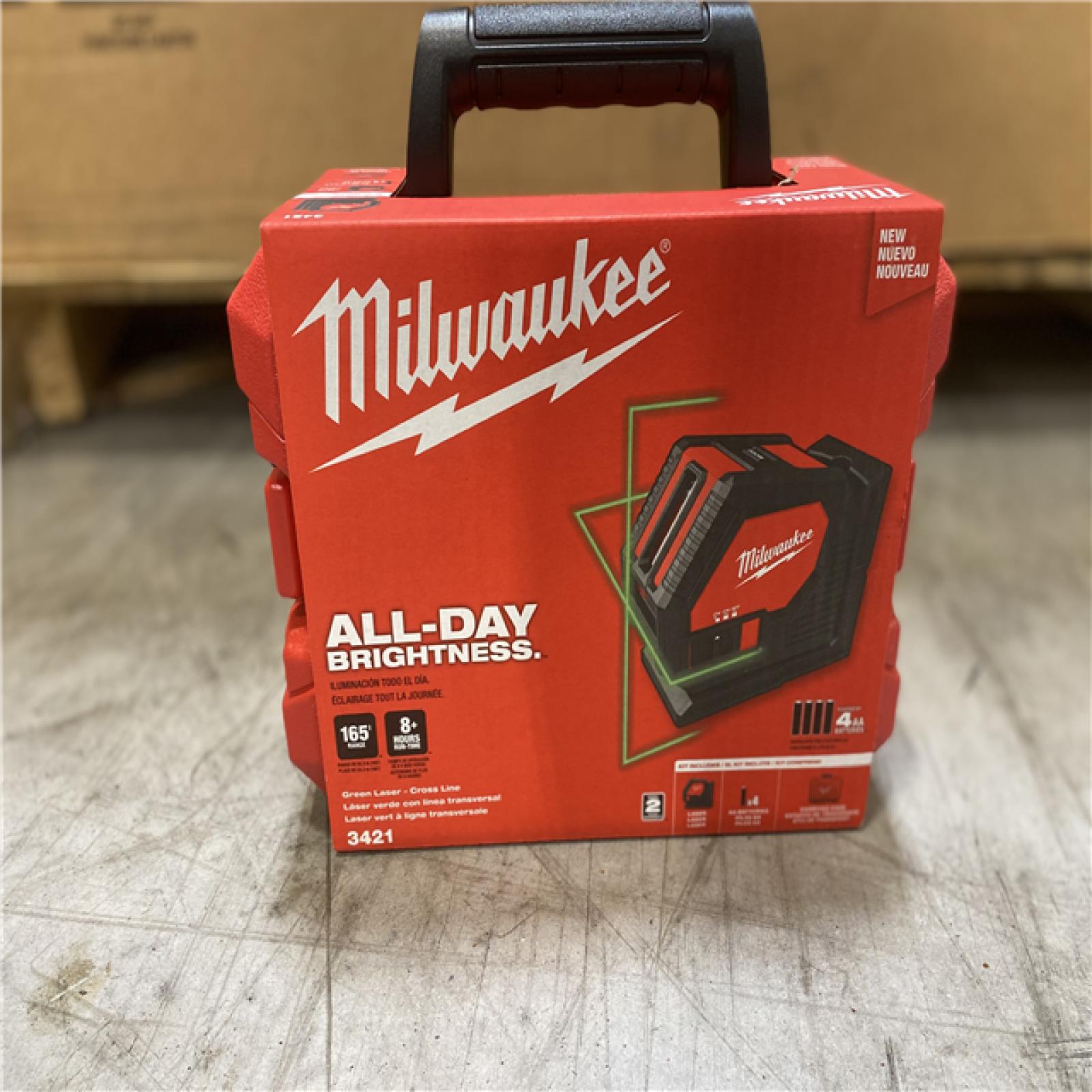 NEW! - Milwaukee Green Cross Line Laser