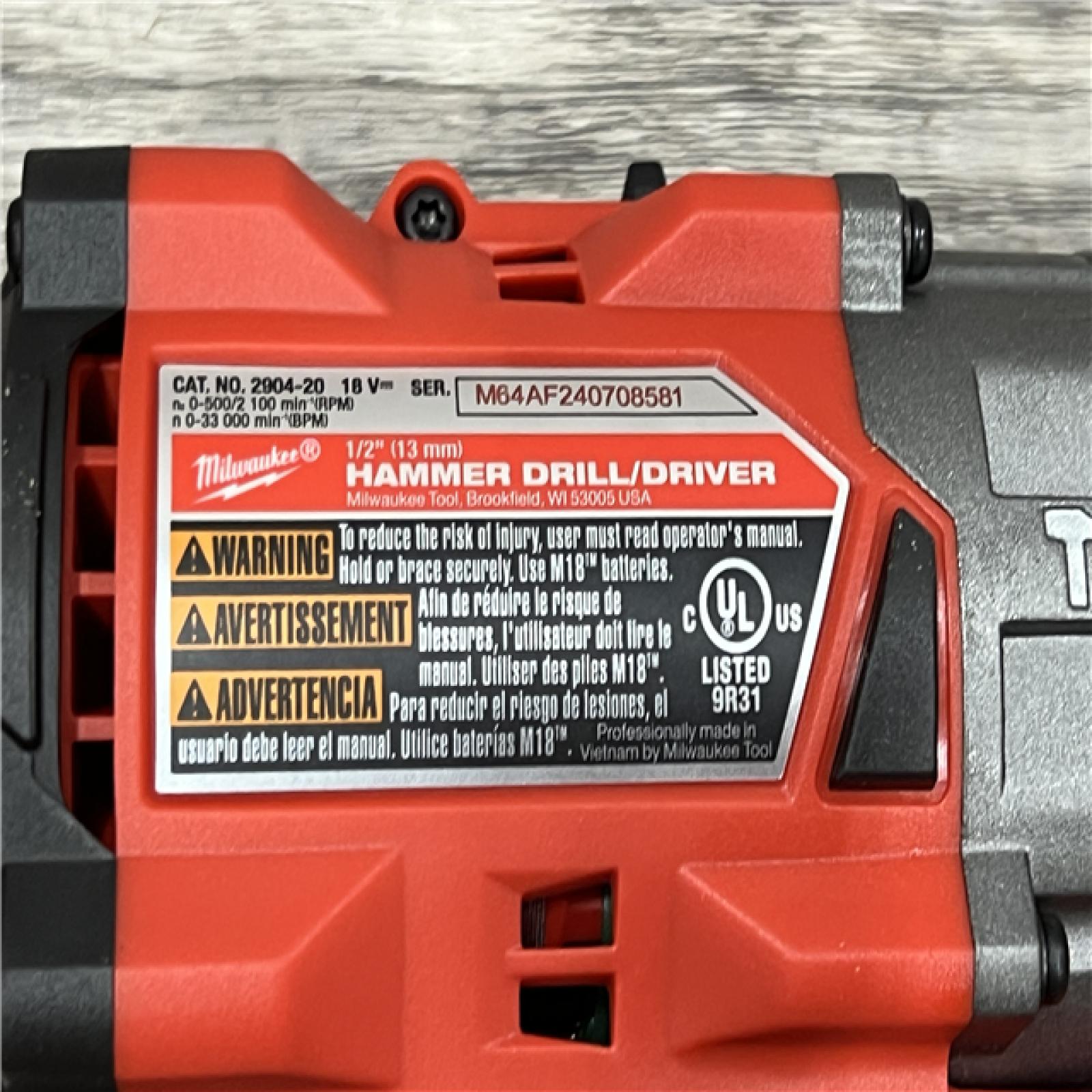 AS-IS Milwaukee 2904-20 12V 1/2  Hammer Drill/ Driver (Bare Tool)