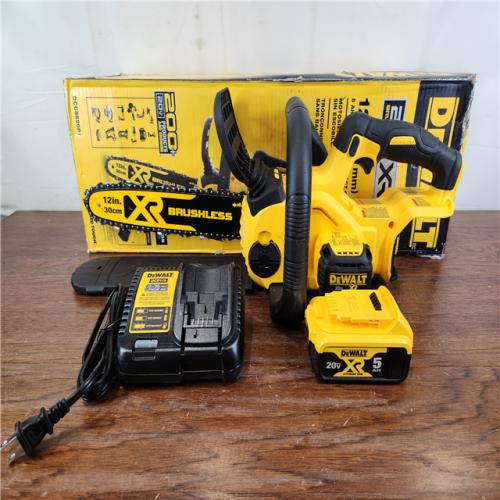 AS-IS DeWalt 20V Max Brushless Cordless 12in. Chainsaw Kit
