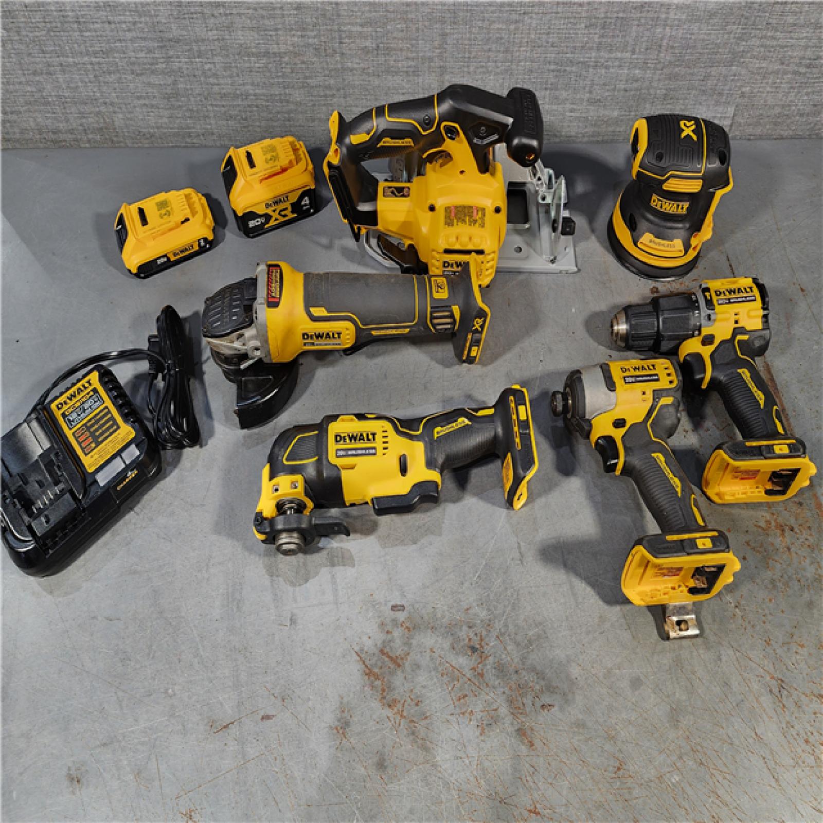 HOUSTON LOCATION - AS-IS Dewalt 20-Volt MAX ToughSystem Lithium-Ion 6-Tool Cordless Combo Kit