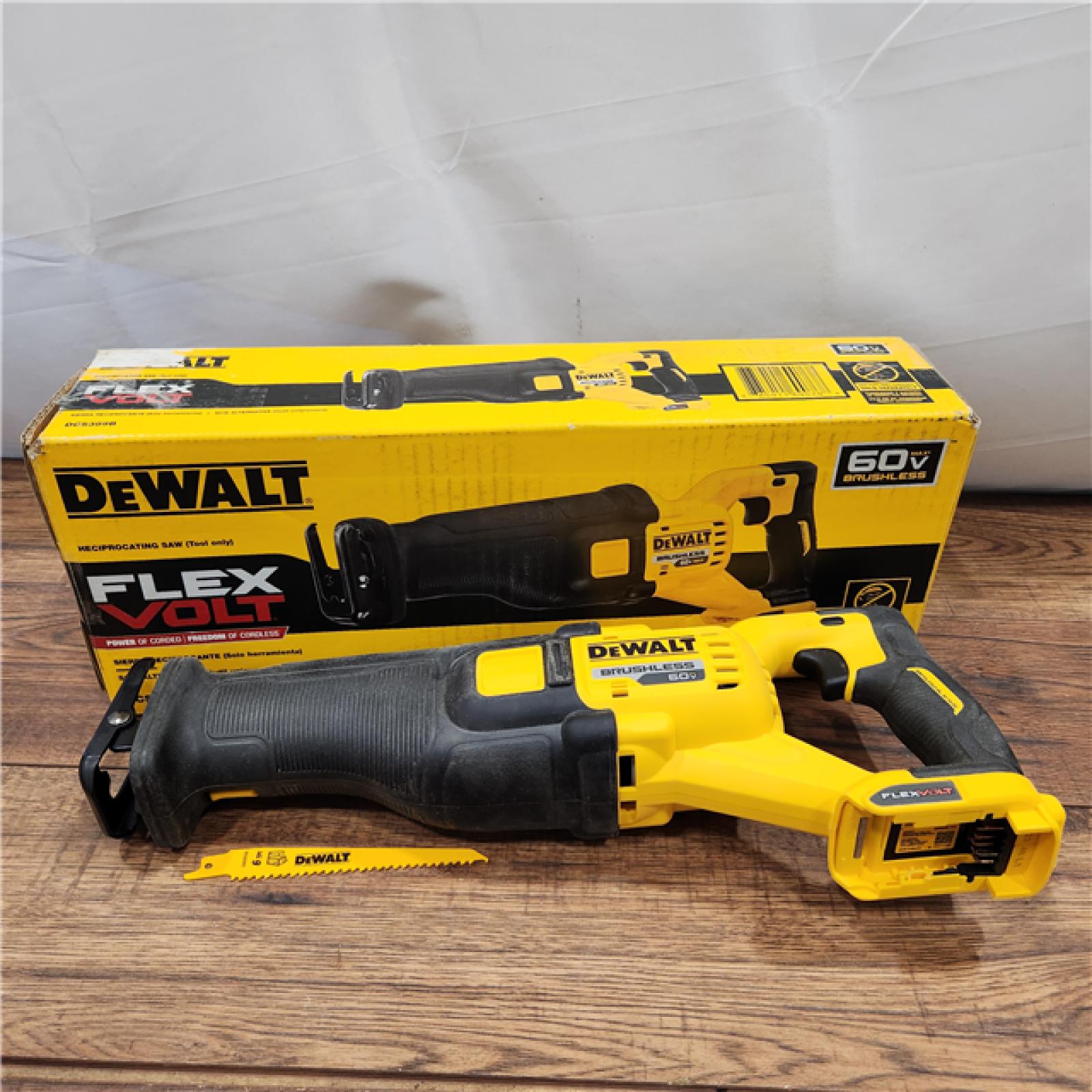 AS-IS DeWalt DCS389B FLEXVOLT 60V MAX Cordless Brushless Reciprocating Saw (Tool-Only)